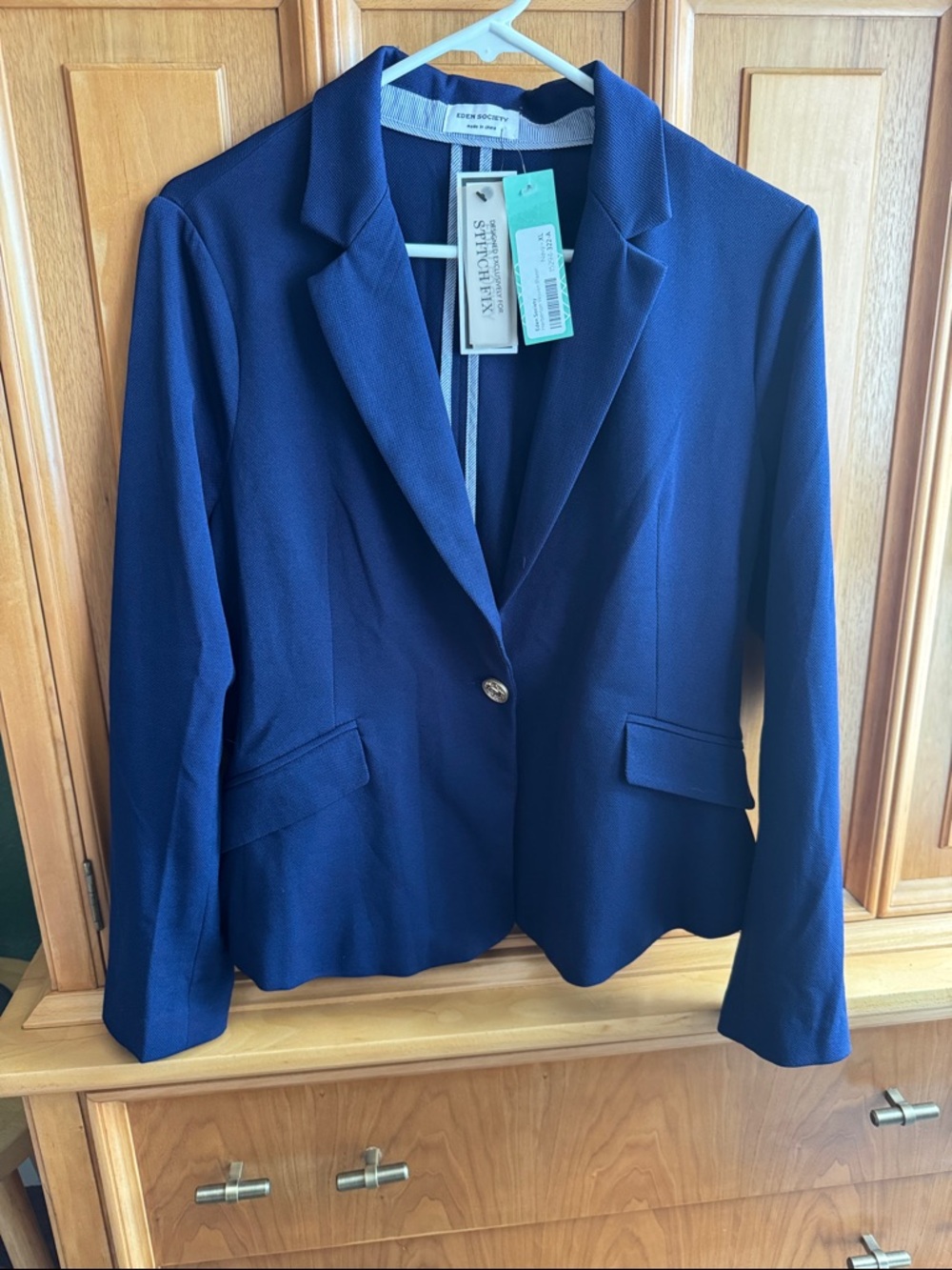 Eddie Bauer Women's Navy Single-Button Blazer
